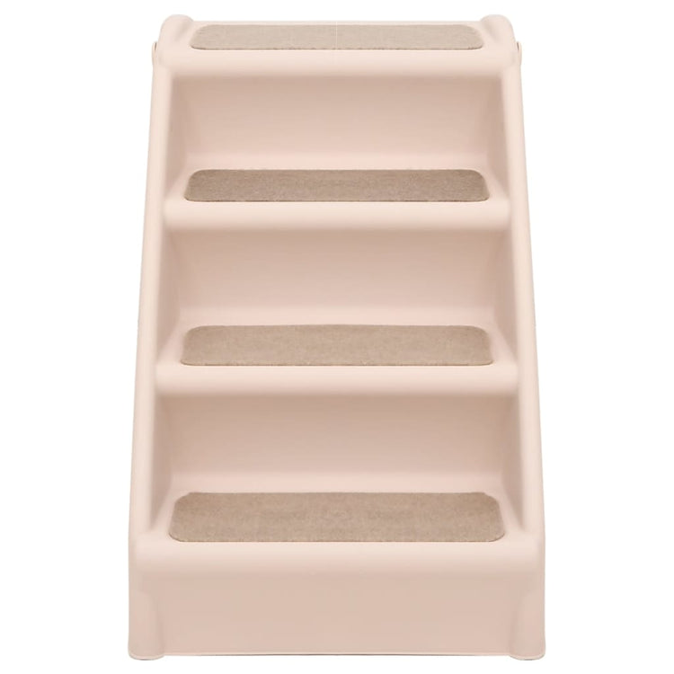 Vidaxl hondentrap inklapbaar 62x40x49,5 cm crème
