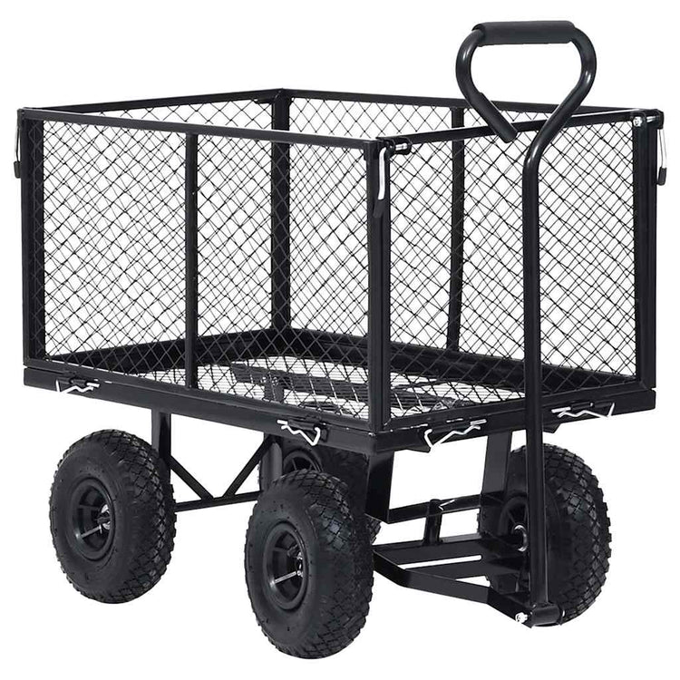 Vidaxl tuinwagen 350 kg zwart