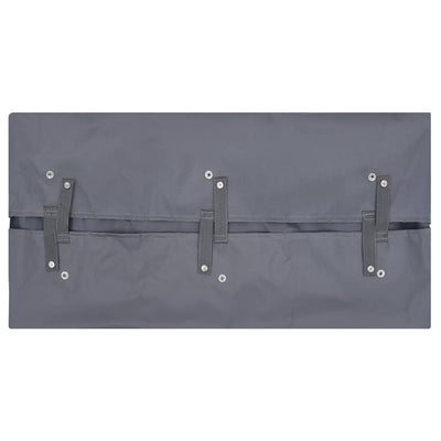 Vidaxl tuinwagenvoering 81x41x40 cm stof donkergrijs