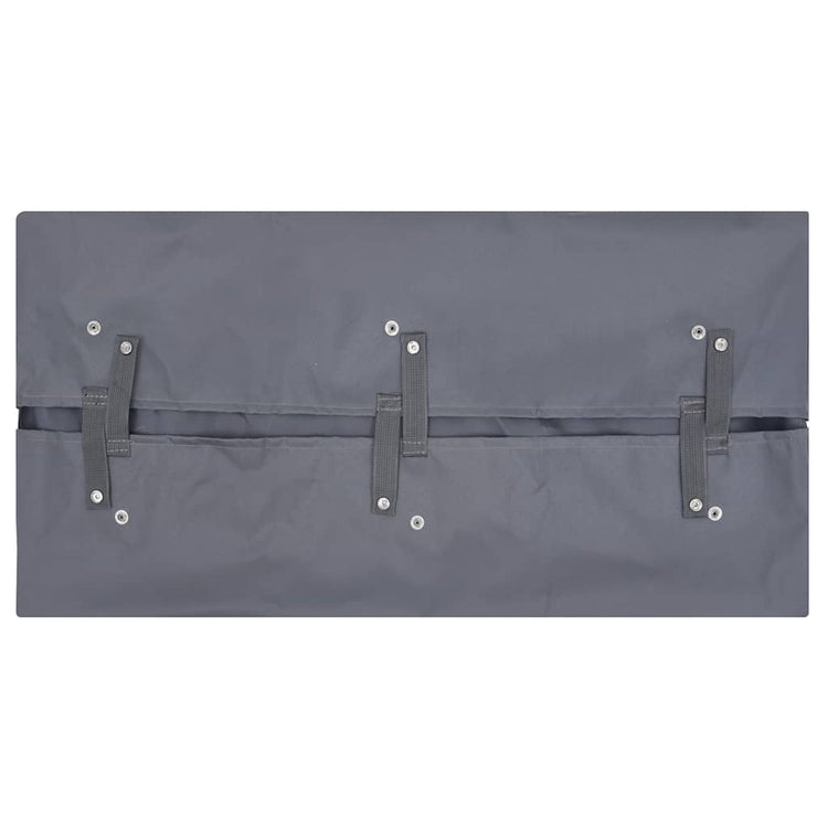 Vidaxl tuinwagenvoering 81x41x40 cm stof donkergrijs