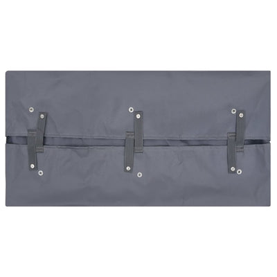 Vidaxl tuinwagenvoering 81x41x40 cm stof donkergrijs