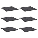 Vidaxl tuinstoelkussens 6 st 40x40x3 cm oxford stof antracietkleurig - afbeelding 3