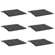 Vidaxl tuinstoelkussens 6 st 40x40x3 cm oxford stof antracietkleurig - afbeelding 3