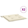 Vidaxl tuinstoelkussens 2 st 40x40x4 cm oxford stof crèmekleurig