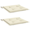 Vidaxl tuinstoelkussens 2 st 40x40x4 cm oxford stof crèmekleurig