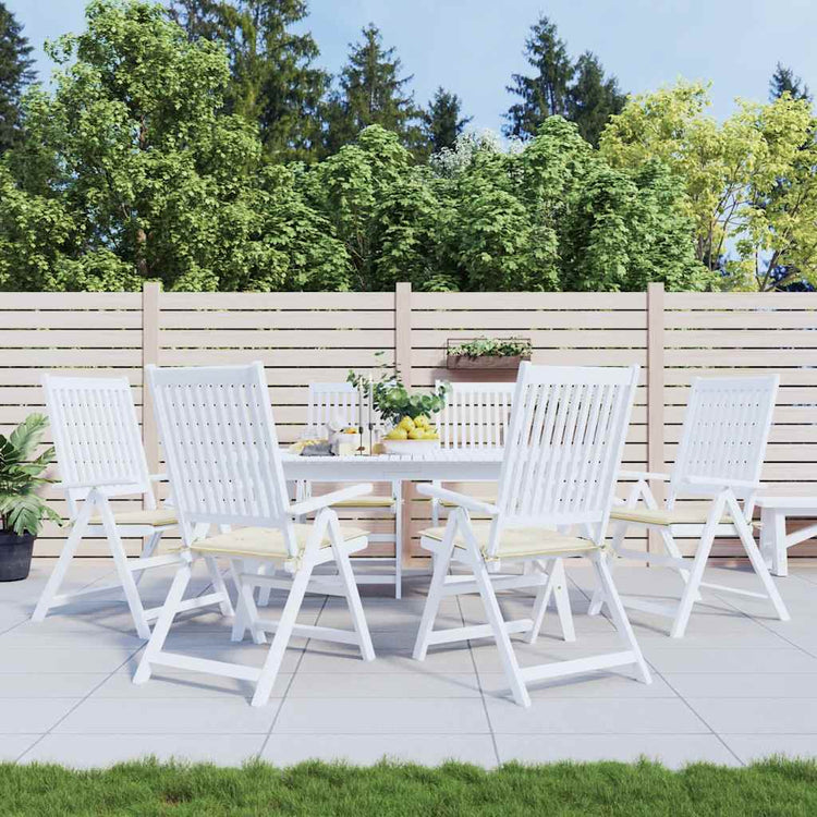 Vidaxl tuinstoelkussens 6 st 40x40x3 cm oxford stof crèmekleurig