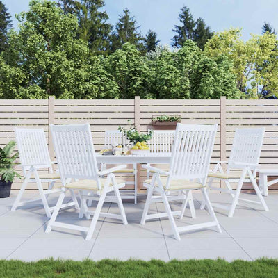 Vidaxl tuinstoelkussens 6 st 40x40x4 cm oxford stof crèmekleurig