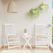 Vidaxl tuinstoelkussens 2 st 40x40x3 cm oxford stof beige - afbeelding 1