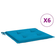 Vidaxl tuinstoelkussens 6 st 40x40x4 cm oxford stof blauw - afbeelding 2