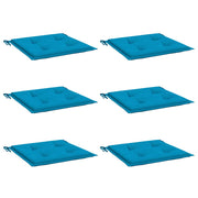 Vidaxl tuinstoelkussens 6 st 40x40x4 cm oxford stof blauw - afbeelding 3