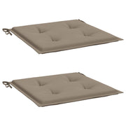 Vidaxl tuinstoelkussens 2 st 40x40x3 cm oxford stof taupe - afbeelding 3