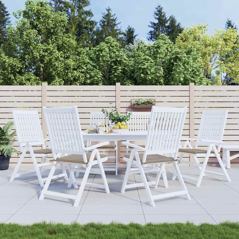 Vidaxl tuinstoelkussens 6 st 40x40x3 cm oxford stof taupe