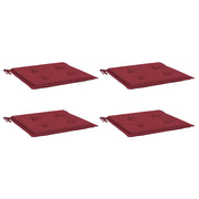 Vidaxl tuinstoelkussens 4 st 40x40x3 cm oxford stof wijnrood - afbeelding 3