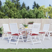 Vidaxl tuinstoelkussens 6 st 40x40x4 cm oxford stof wijnrood - afbeelding 1