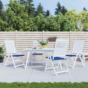 Vidaxl tuinstoelkussens 4 st 40x40x4 cm oxford stof koningsblauw - afbeelding 1