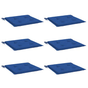 Vidaxl tuinstoelkussens 6 st 40x40x4 cm oxford stof koningsblauw - afbeelding 3