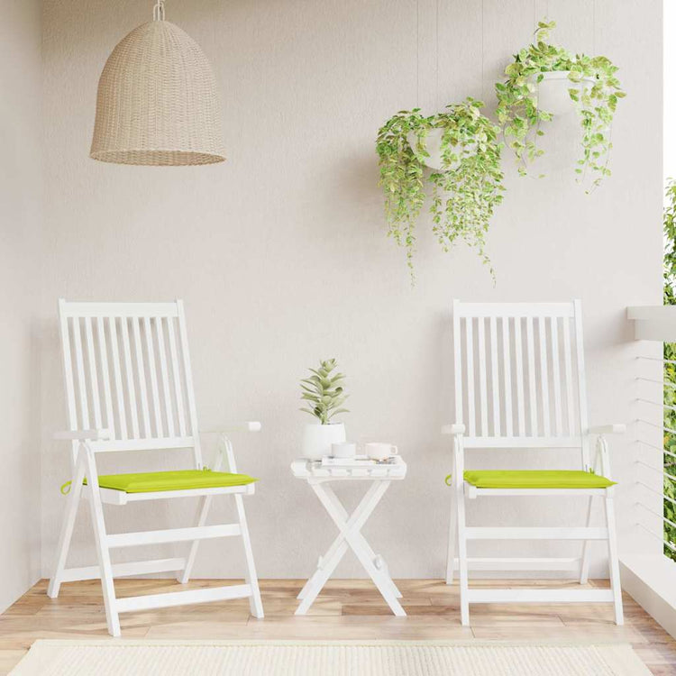 Vidaxl tuinstoelkussens 2 st 40x40x4 cm oxford stof felgroen