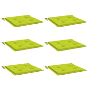 Vidaxl tuinstoelkussens 6 st 40x40x3 cm oxford stof felgroen - afbeelding 3