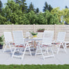 Vidaxl tuinstoelkussens 6 st 40x40x4 cm oxford stof ruitpatroon rood