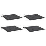 Vidaxl tuinstoelkussens 4 st 50x50x3 cm oxford stof antracietkleurig - afbeelding 3