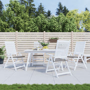 Vidaxl tuinstoelkussens 4 st 50x50x3 cm oxford stof grijs - afbeelding 1