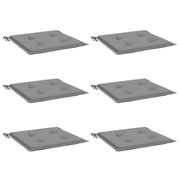 Vidaxl tuinstoelkussens 6 st 50x50x3 cm oxford stof grijs - afbeelding 3