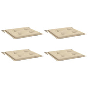 Vidaxl tuinstoelkussens 4 st 50x50x3 cm oxford stof beige - afbeelding 3