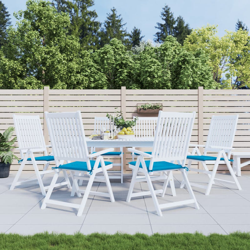 Vidaxl tuinstoelkussens 6 st 50x50x4 cm oxford stof blauw