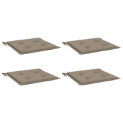 Vidaxl tuinstoelkussens 4 st 50x50x3 cm oxford stof taupe - afbeelding 3