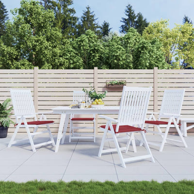 Vidaxl tuinstoelkussens 4 st 50x50x4 cm oxford stof wijnrood