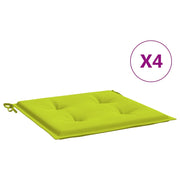 Vidaxl tuinstoelkussens 4 st 50x50x3 cm oxford stof felgroen - afbeelding 2