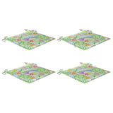 Vidaxl tuinstoelkussens 4 st 50x50x3 cm oxford stof bladpatroon - afbeelding 2
