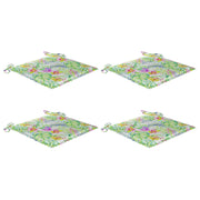 Vidaxl tuinstoelkussens 4 st 50x50x3 cm oxford stof bladpatroon - afbeelding 2