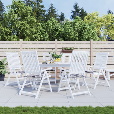 Vidaxl tuinstoelkussens 6 st 50x50x3 cm oxford stof ruitpatroon grijs
