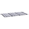 Vidaxl tuinbankkussen 120x50x4 cm oxford stof ruitpatroon grijs