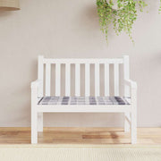 Vidaxl tuinbankkussen 120x50x4 cm oxford stof ruitpatroon grijs - afbeelding 1