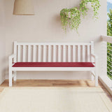 Vidaxl tuinbankkussen 180x50x3 cm oxford stof wijnrood - afbeelding 1