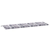 Vidaxl tuinbankkussen 180x50x4 cm oxford stof ruitpatroon grijs