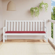 Vidaxl tuinbankkussen 200x50x3 cm oxford stof wijnrood - afbeelding 1