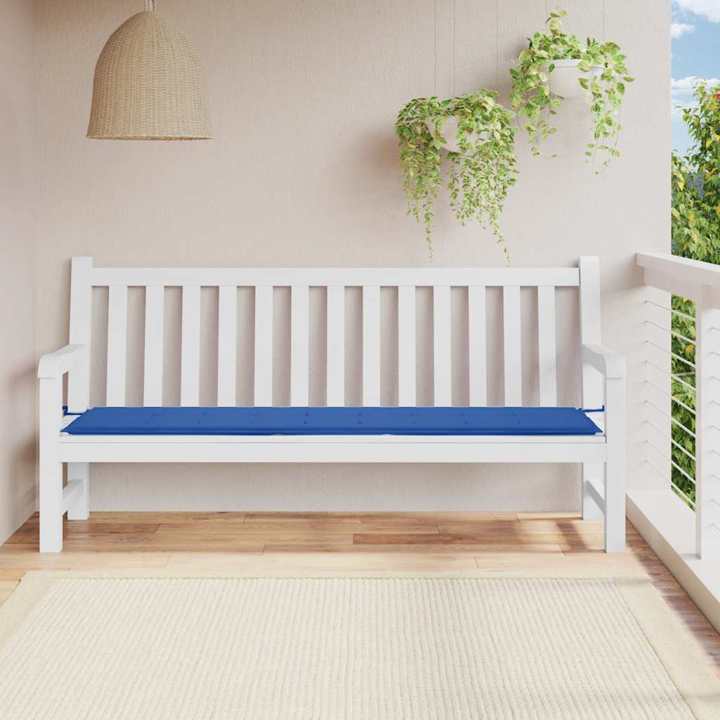 Vidaxl tuinbankkussen 200x50x3 cm oxford stof koningsblauw