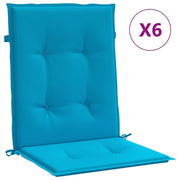 Vidaxl tuinstoelkussens 6 st 100x50x3 cm oxford stof blauw - afbeelding 2