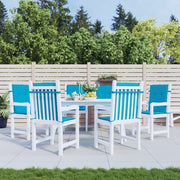 Vidaxl tuinstoelkussens 6 st 100x50x3 cm oxford stof blauw - afbeelding 1