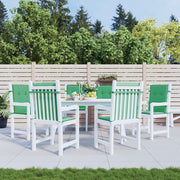 Vidaxl tuinstoelkussens 6 st 100x50x3 cm oxford stof groen - afbeelding 1