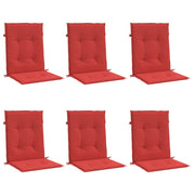 Vidaxl tuinstoelkussens 6 st 100x50x3 cm oxford stof rood - afbeelding 3