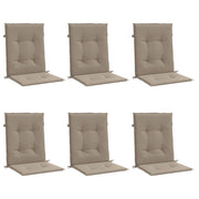 Vidaxl tuinstoelkussens 6 st 100x50x3 cm oxford stof taupe - afbeelding 3
