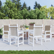 Vidaxl tuinstoelkussens 6 st 100x50x3 cm oxford stof taupe - afbeelding 1