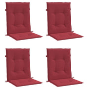 Vidaxl tuinstoelkussens 4 st 100x50x3 cm oxford stof wijnrood - afbeelding 3