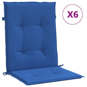 Vidaxl tuinstoelkussens 6 st 100x50x3 cm oxford stof koningsblauw - afbeelding 2
