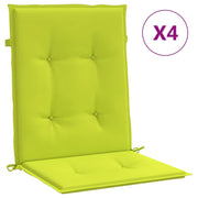 Vidaxl tuinstoelkussens 4 st 100x50x3 cm oxford stof heldergroen - afbeelding 2
