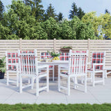 Vidaxl tuinstoelkussens 6 st 100x50x3 cm oxford stof ruitpatroon rood - afbeelding 1
